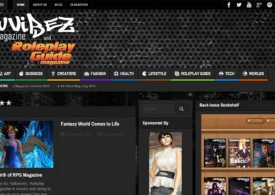 Nu Vibez and Roleplay Guide Magazine Website